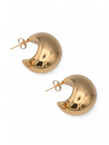 Eyes On Me Dome Earring - Gold