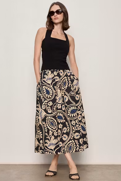 The Forward Mix Media Dress - Shapeshift Black