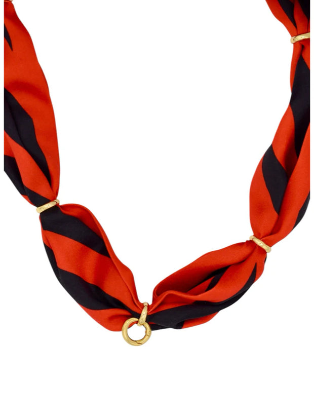 Game On Scarf Necklace (Includes one charm)