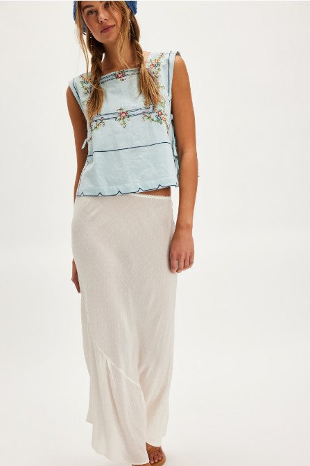 Garden Wall Top - Blue Combo