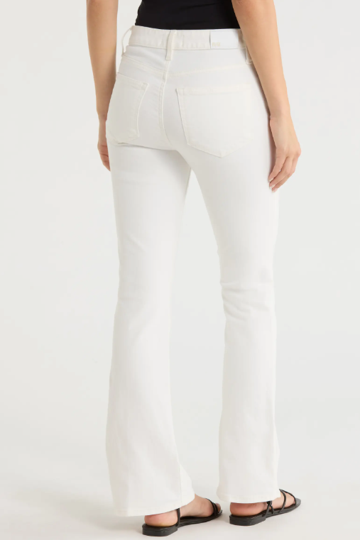 High Rise Laurel Canyon Petite Bootcut Jean - Tonal Ecru