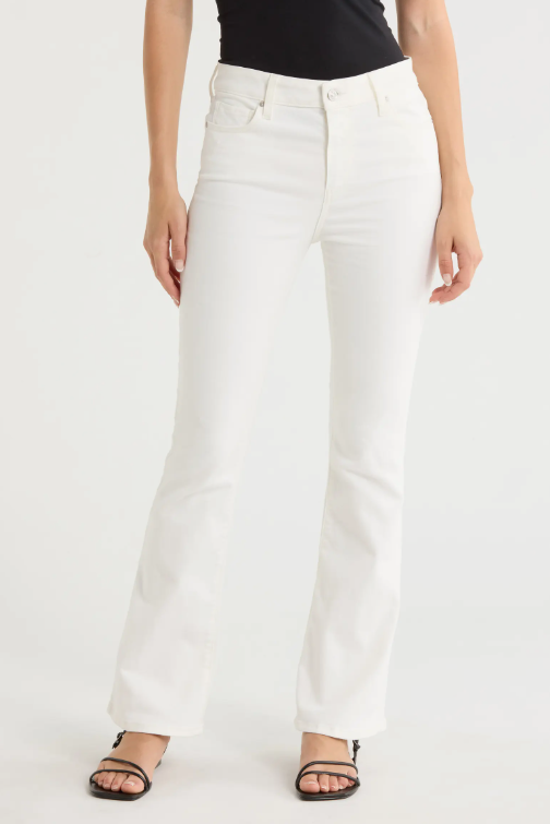 High Rise Laurel Canyon Petite Bootcut Jean - Tonal Ecru