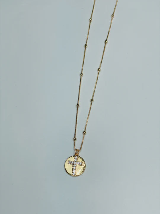 Michaela Cross Necklace