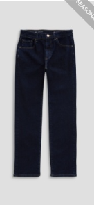 Brinley Mid Rise Straight Leg  29.5" Inseam - Modern Indigo
