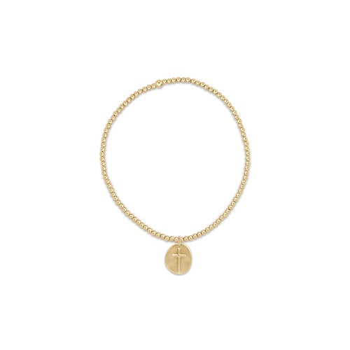 Extends Classic Gold 2mm Bracelet - Inspire Small Gold Disc