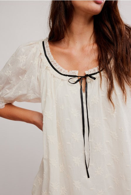 Juno Mini Dress - Tea Black Combo