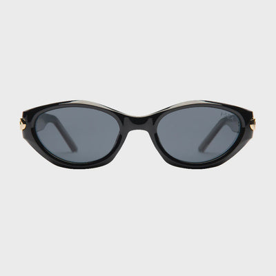 Kensington Sunglasses - Black / Smoke Polarized Lens