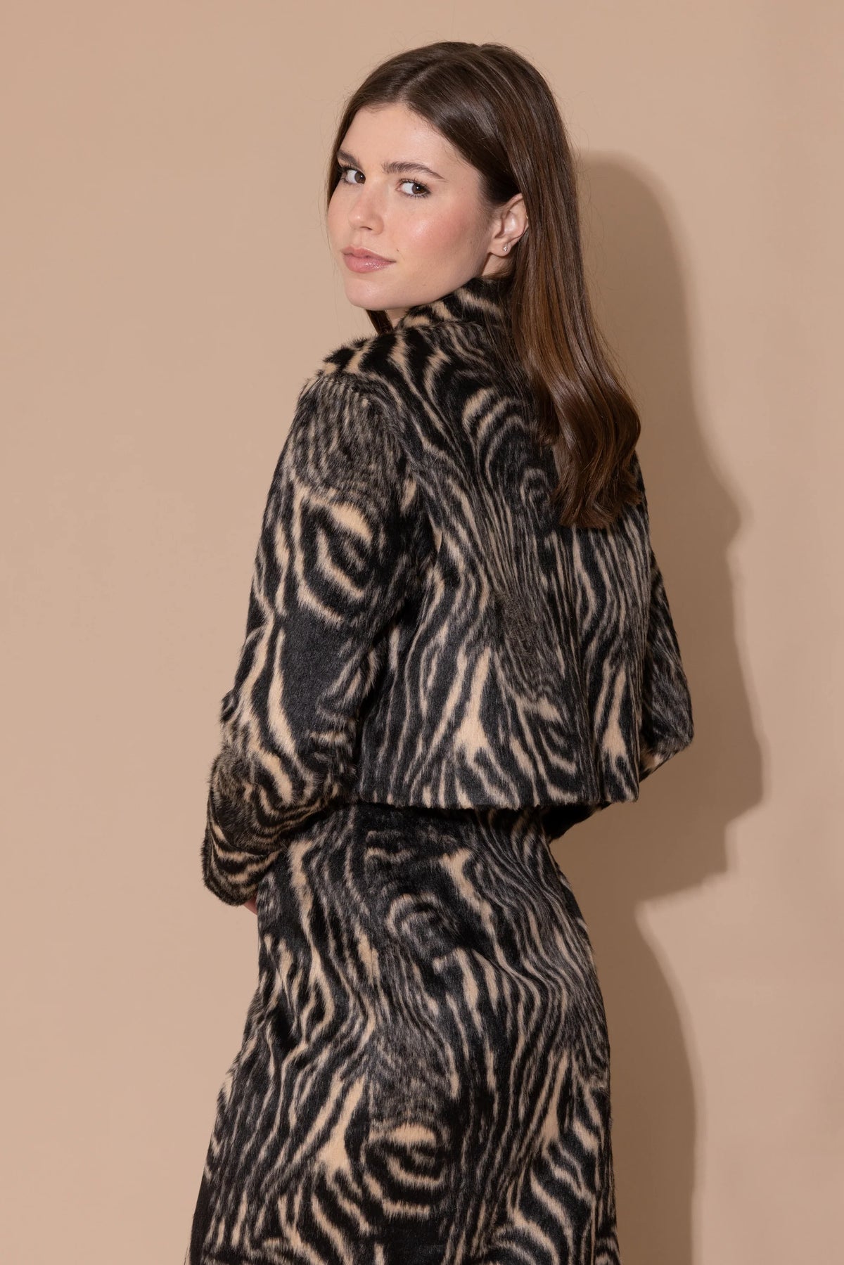 Connie Jacket -Ebony Wood