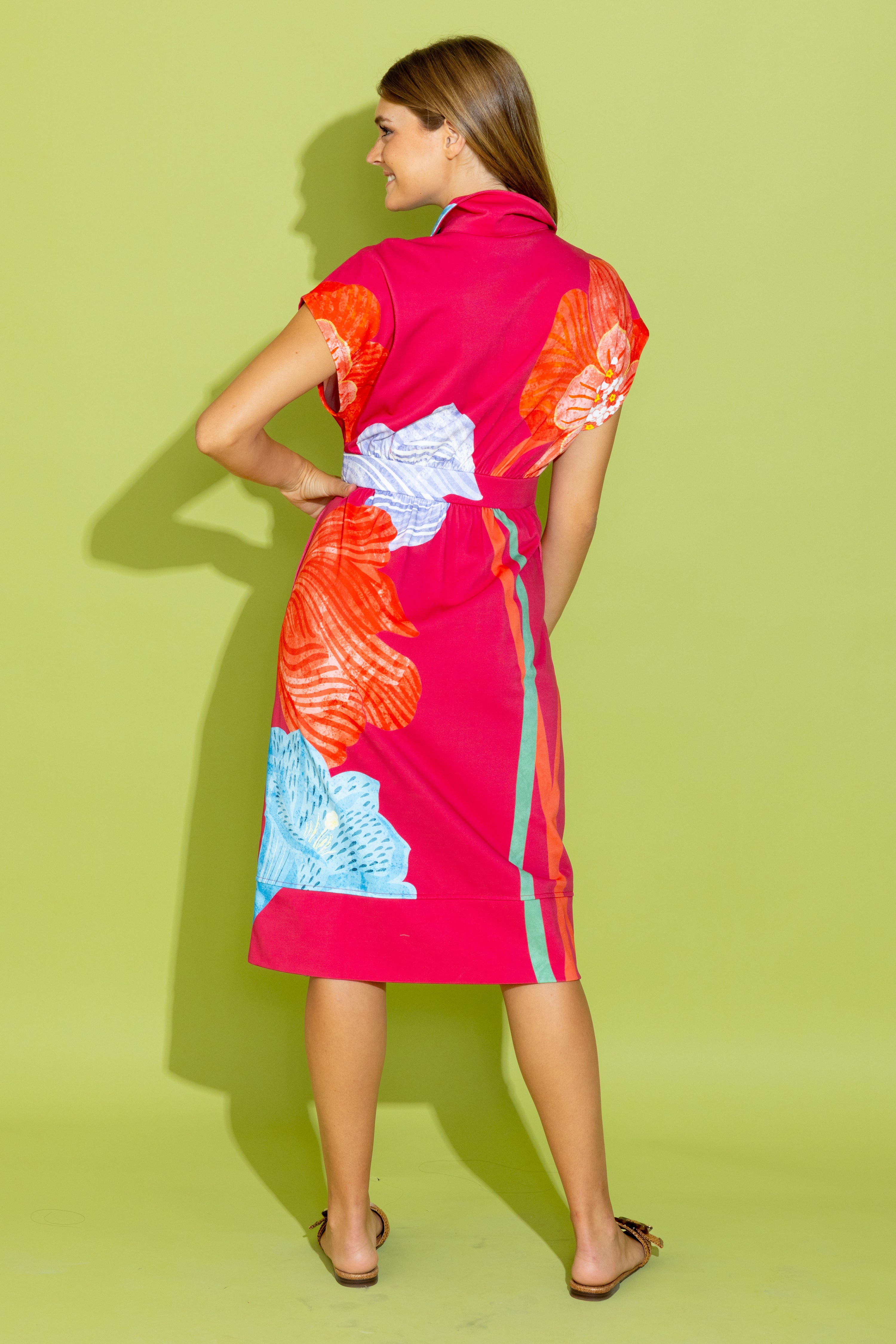 Belle Dress - Pink Fluorescence