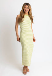 Stripe Knit Tank Maxi - Green