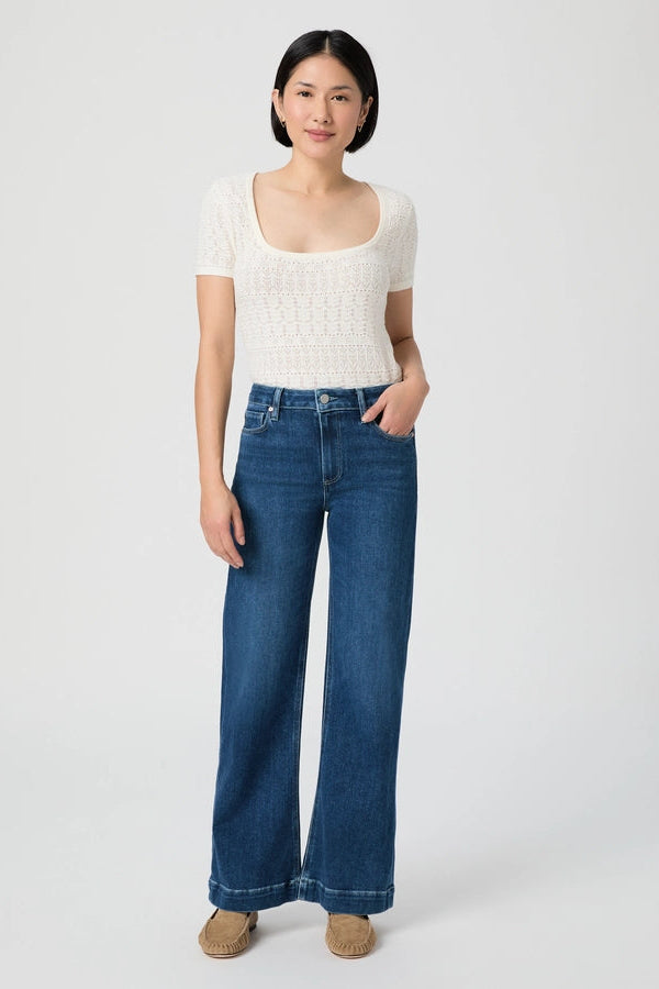 Leenah 29" Petite Wide Leg Jean - Venetian Breeze