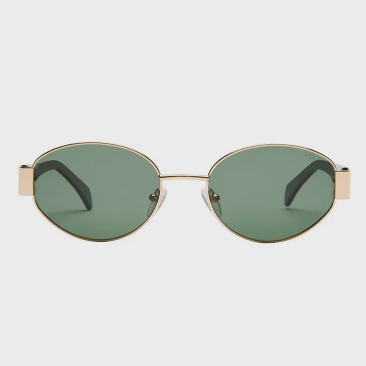 Lennox Sunglasses - Gold / Green Polarized Lens