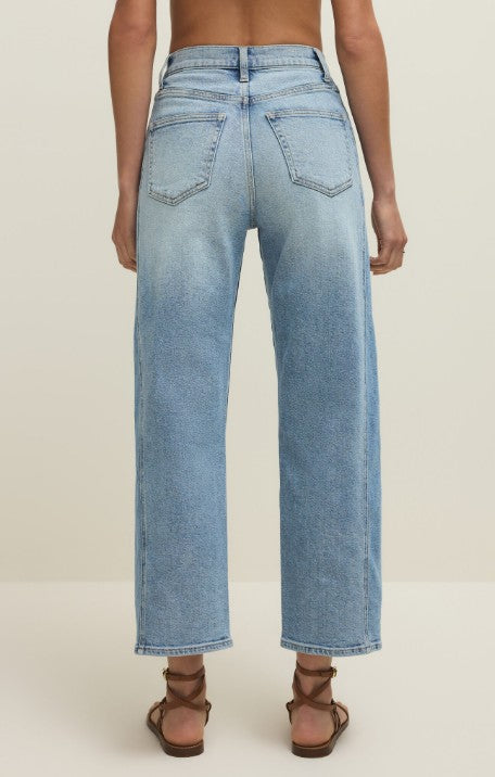 Luna High Rise Crop Bowed Jean - Utopia