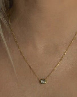 Set In Stone Necklace - Gold