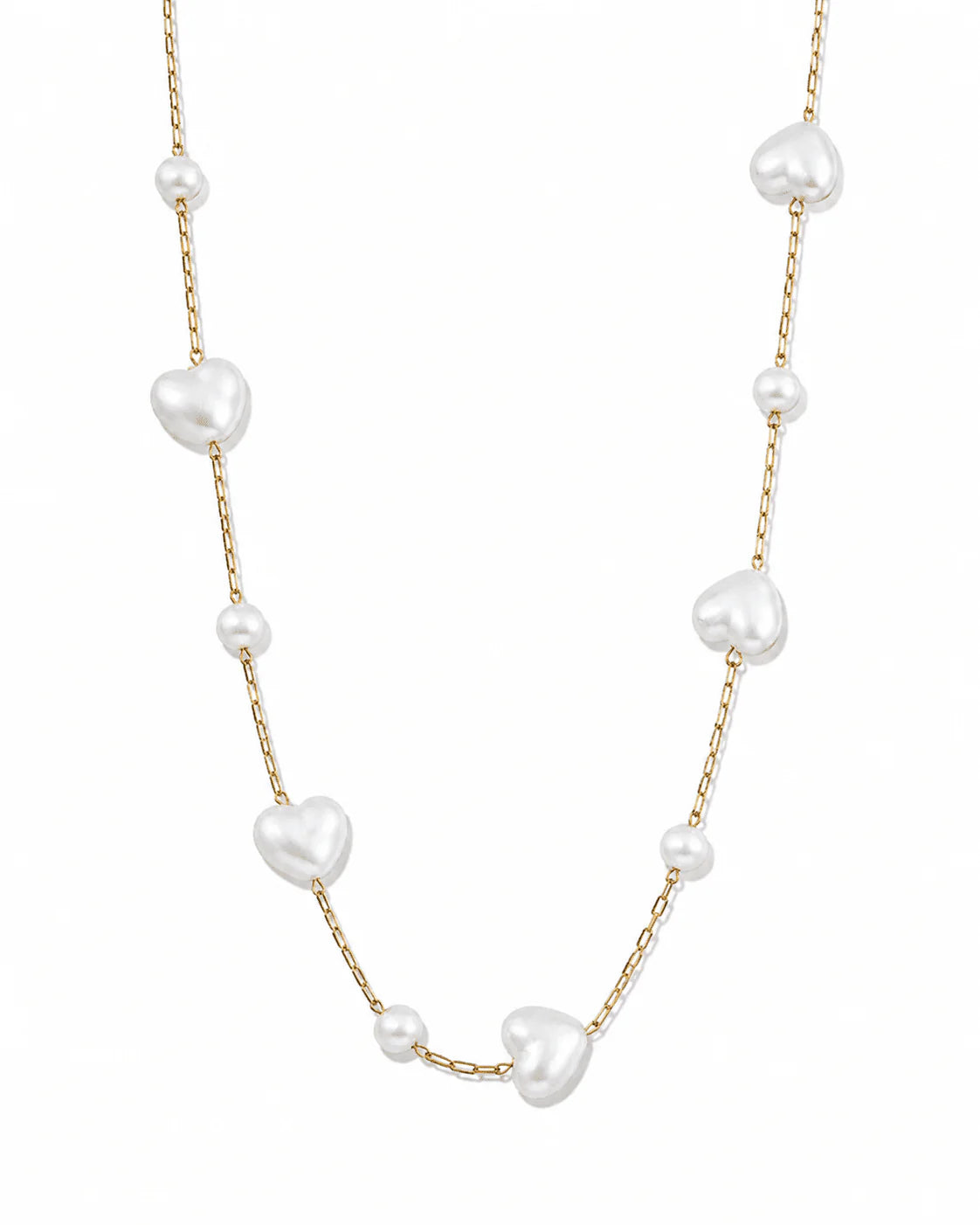 Willa Heart Pearl Necklace