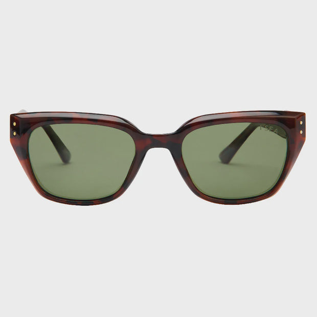 Nova Sunglasses - Tort / Green Polarized Lens