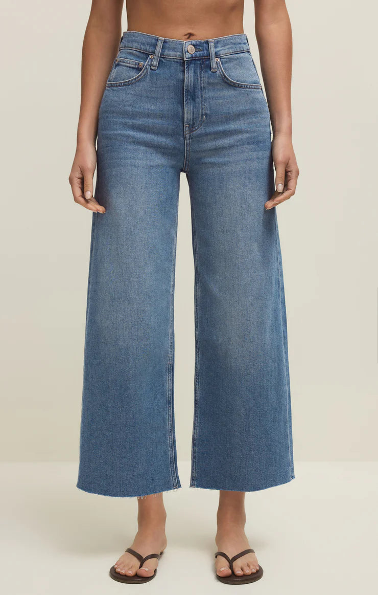 Nova Crop High Rise Wide Leg Jean - Fresca