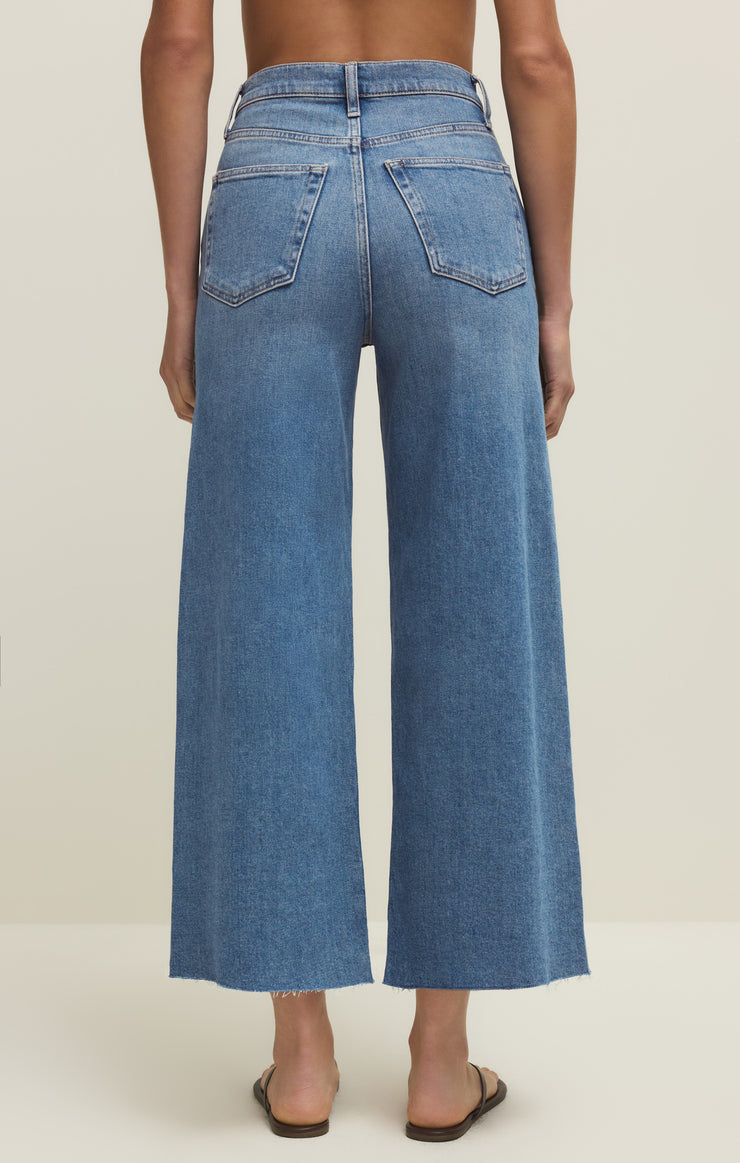 Nova Crop High Rise Wide Leg Jean - Fresca