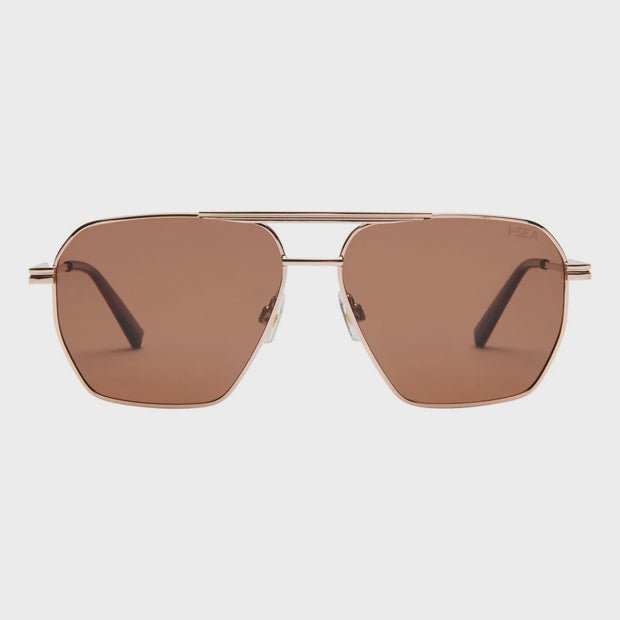 Piper Sunglasses - Gold/Brown Polarized Lens