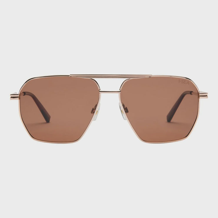 Piper Sunglasses - Gold/Brown Polarized Lens