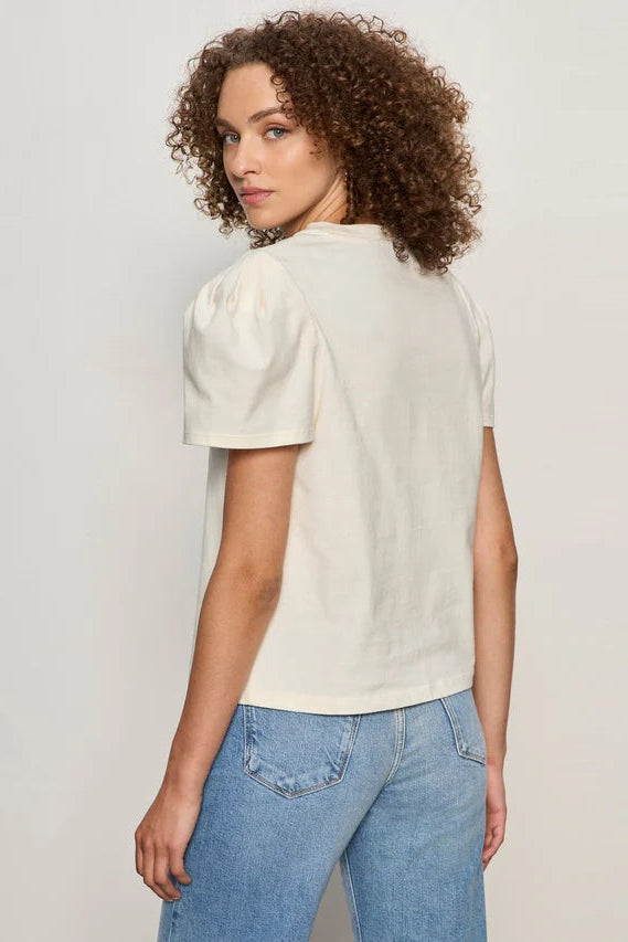 Pleated Tee - Collagen