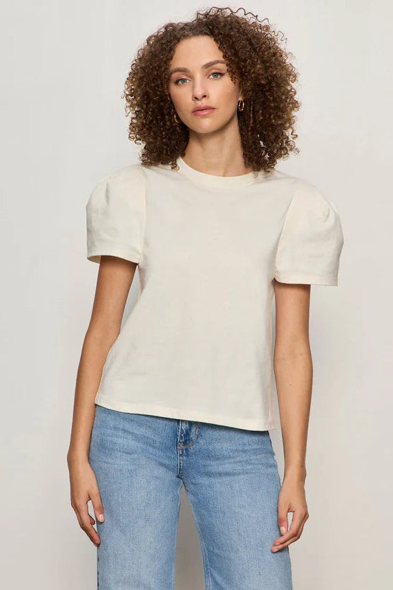 Pleated Tee - Collagen