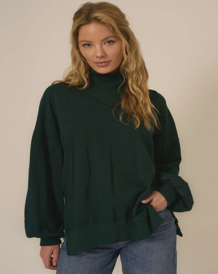 Marina High Neck Sweatshirt - Midnight Pine