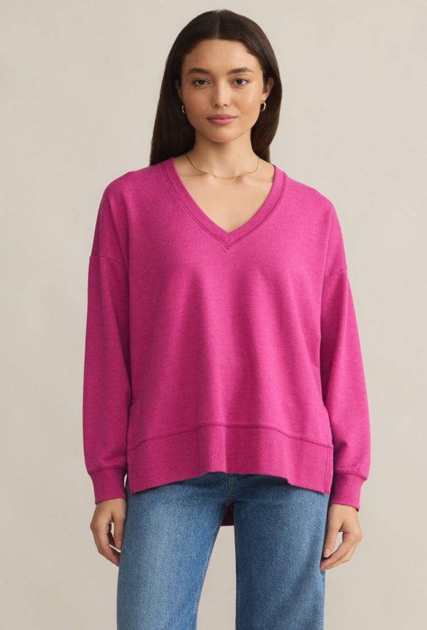 Modern V-Neck Weekender - Magenta