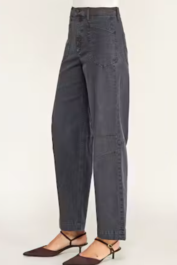 Reilly Curved Wide Leg Pant - Carbon
