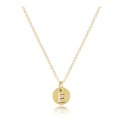 16" Necklace Gold - Respect Small Gold Disc