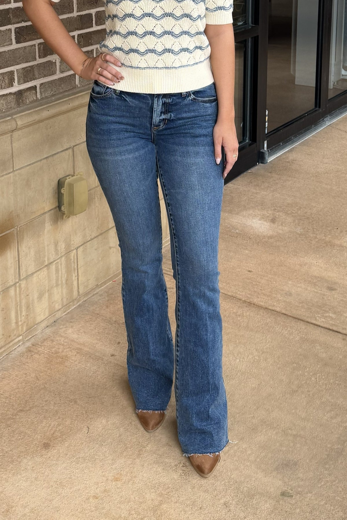 Rosa Mid Rise Flare 34" Jean - French Street