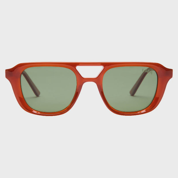 Ruby Sunglasses - Ginger / Green Polarized Lens