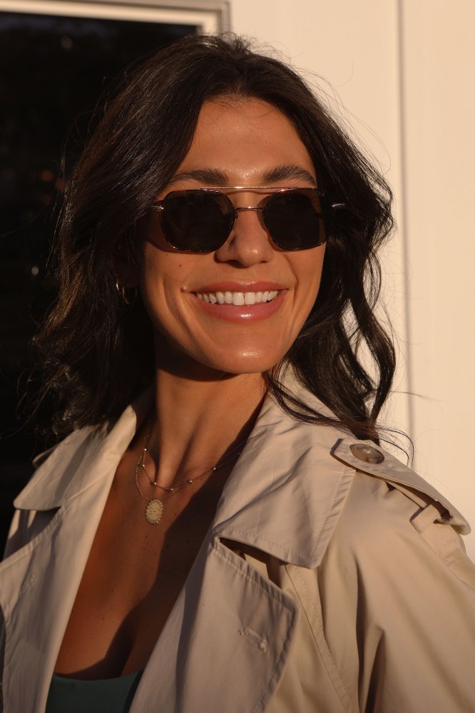 Sara "Tort / Olive" Polarized Lens Sunglasses