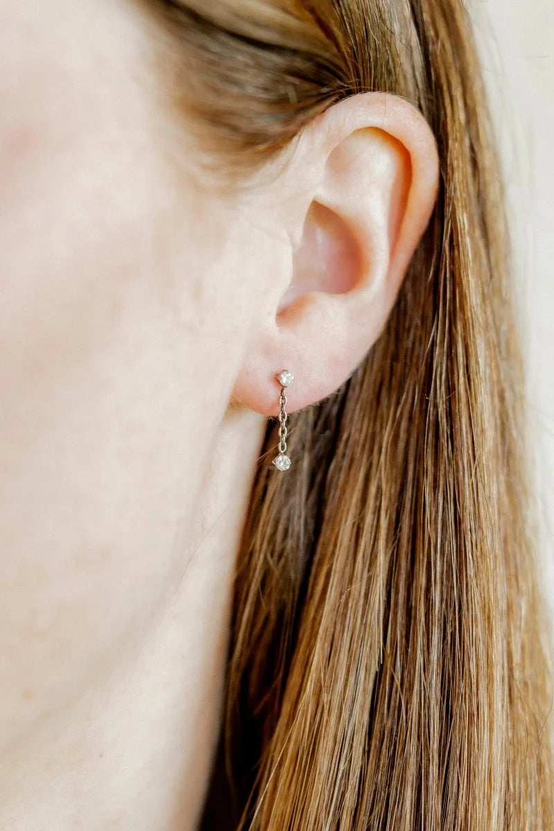 Screwback Stud Earrings - Holland Silver