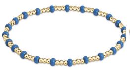 Gameday Hope Gold Sincerity Bracelet - Cobalt