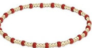 Gameday Hope Gold Sincerity Bracelet - Bright Red