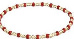 Gameday Hope Grateful Bracelet - Bright Red