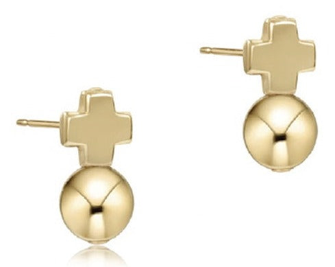 Signature Cross Gold Stud - Classic Gold