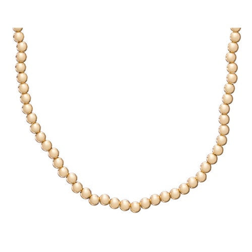 17" Choker Beaded - Classic Gold 4mm