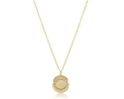 28.5" Necklace Gold - Cherish Medium Gold Locket