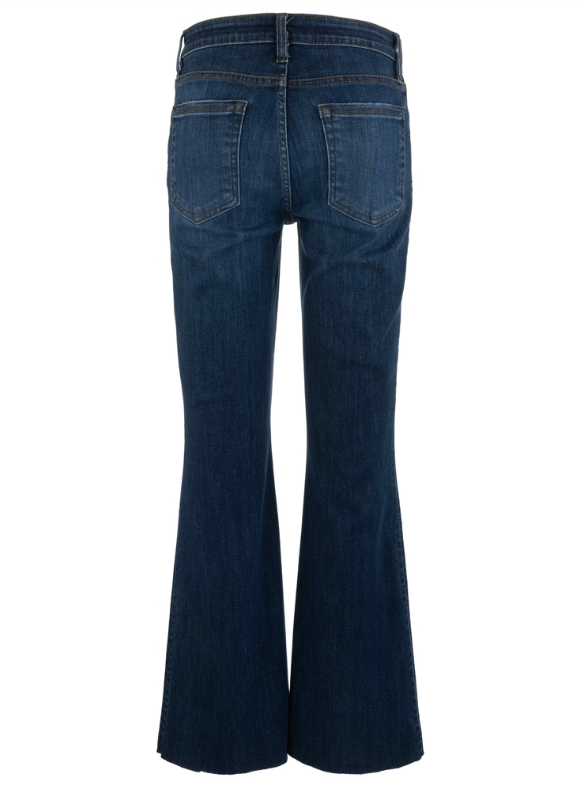 Stella High Rise Fab Ab Flare Raw Hem Jean  - Royalty