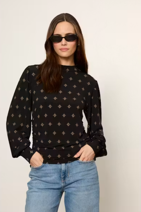 Sydney Mock Cinch Top - Guilded Charm