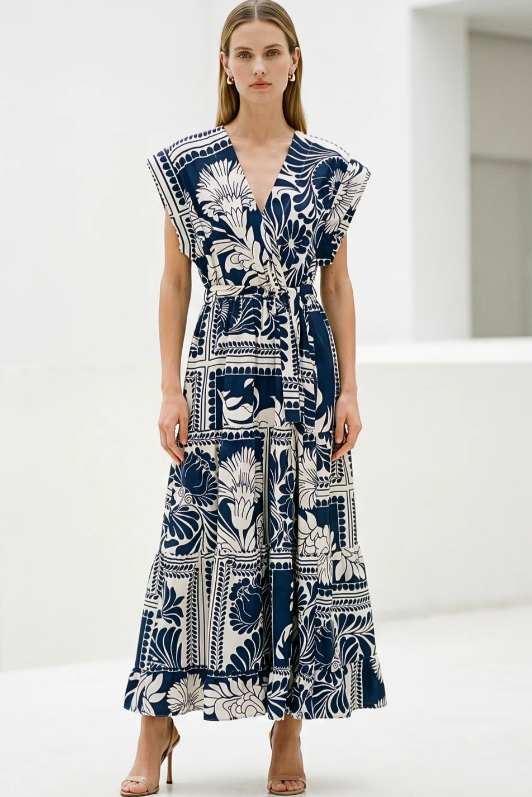 Tahoe Tiered Maxi Dress - Aloha Marin