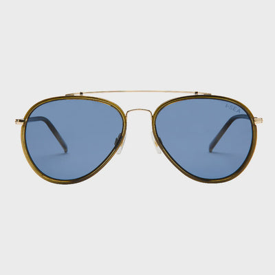 Tatum Sunglasses - Olive / Navy Polarized Lens