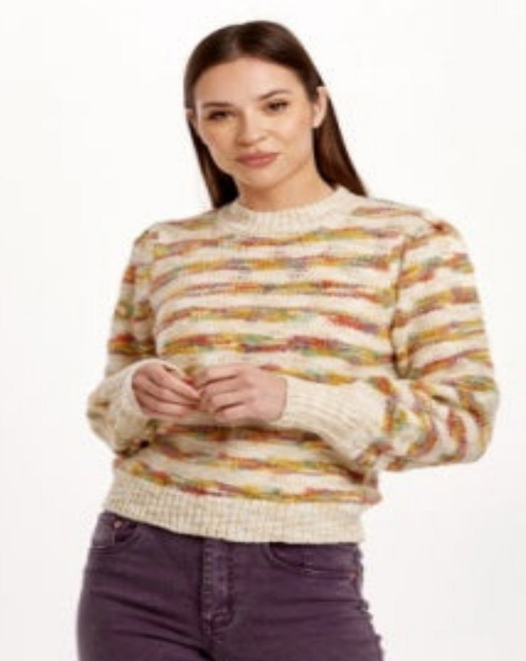 Jasmine Long Sleeve Stripe Sweater - Seaside Stripe