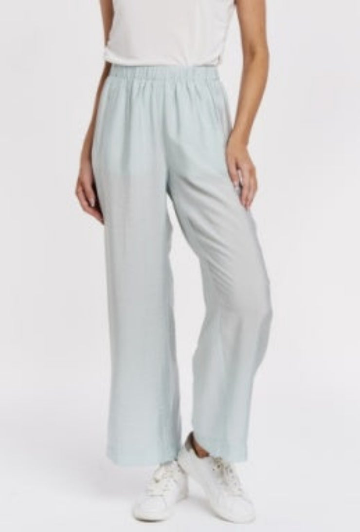 Paris Elastic Waist Pants - Aquamarine