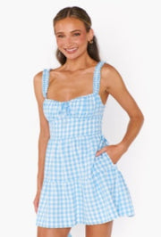 Rosie Mini Dress - Blue Cottage