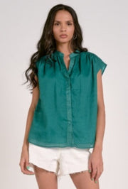 Sleeveless Cap Sleeve - Emerald