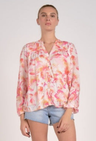 Garden Floral Top - Pink Allure