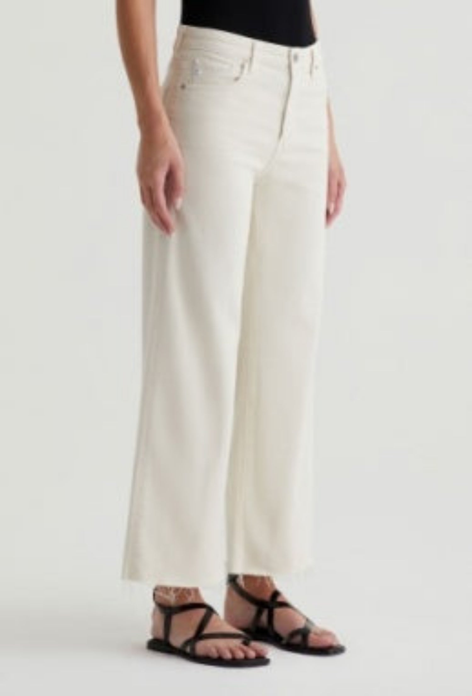 Saige Wide Leg Crop - Opal Stone